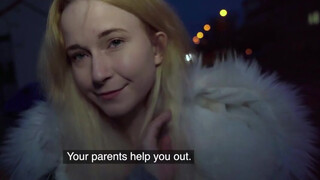 Cuki szőke csaj utcán felszedve vad szexre