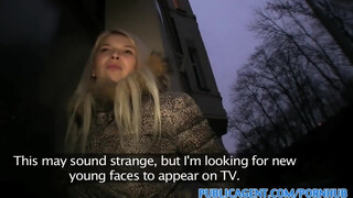 PublicAgent - nagy vastag fasz és egy szőke csajszi