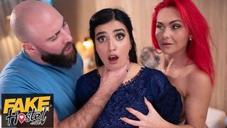 Halfogó pakisztáni szépség szexuális vágyai ébrednek egy vad hármasban brit párral