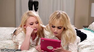 Chloe Cherry és iskolás barátnője leszbikus kísérletezésre adja fejét