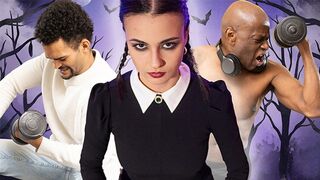 Szexi szerda félrelép egy hatalmas fekete élvezettel