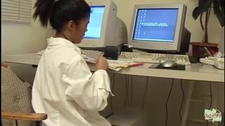 Ázsiai tini csajok hatalmas farkas mély szopós baszások